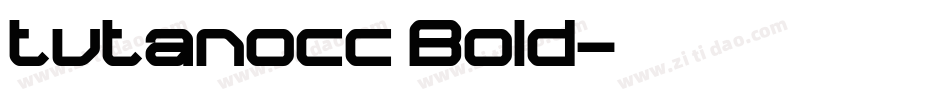 tutanocc Bold字体转换